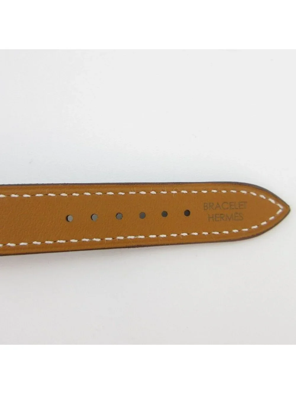 Hermes Watch PM Replacement Strap Double Tour 2 Heavy Wrap Swift Leather Etoupe